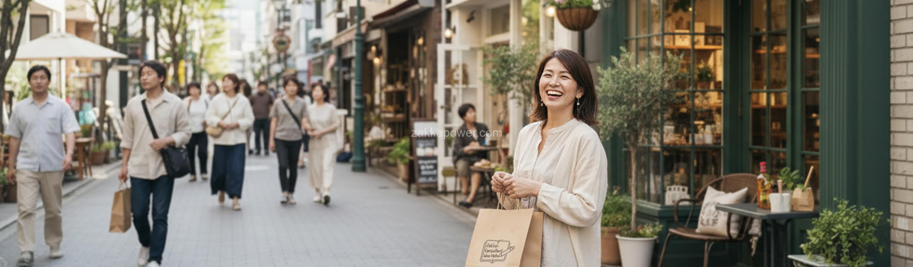 店舗ロケーション　買い物を楽しむ